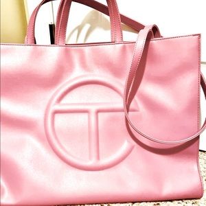 Authentic Telfar Large “Pink” Corned Beef Unisex Tote Bag NWT